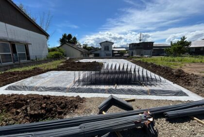 熊本県宇城市T様邸、基礎工事①の様子です。